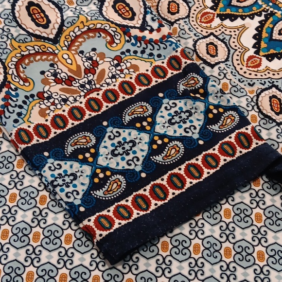 CHICOS Paisley Getaway Dress SIZE L - Picture 6 of 12